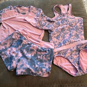4 piece athleta girl swim set
